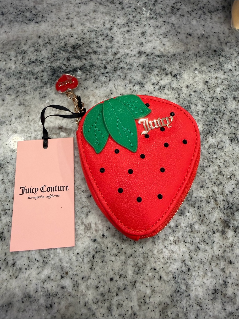 Juicy Couture Red Strawberry Coin Pouch